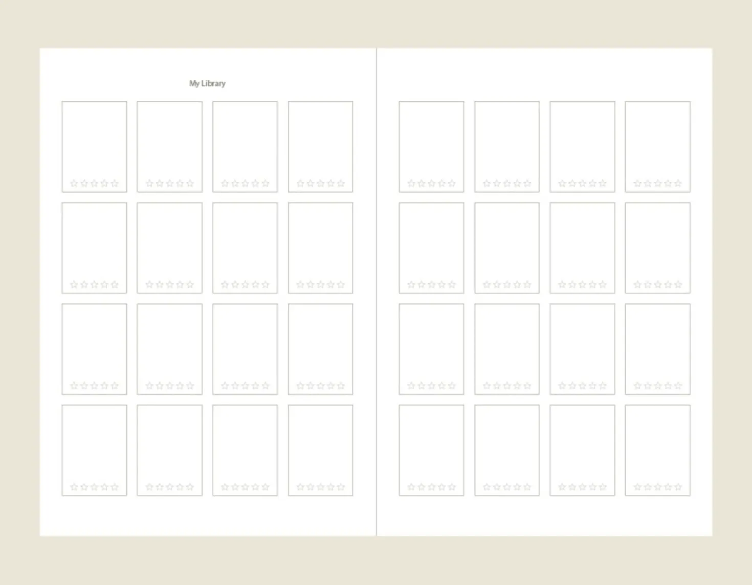 Slim Book Lover's Archive Reading Journal
