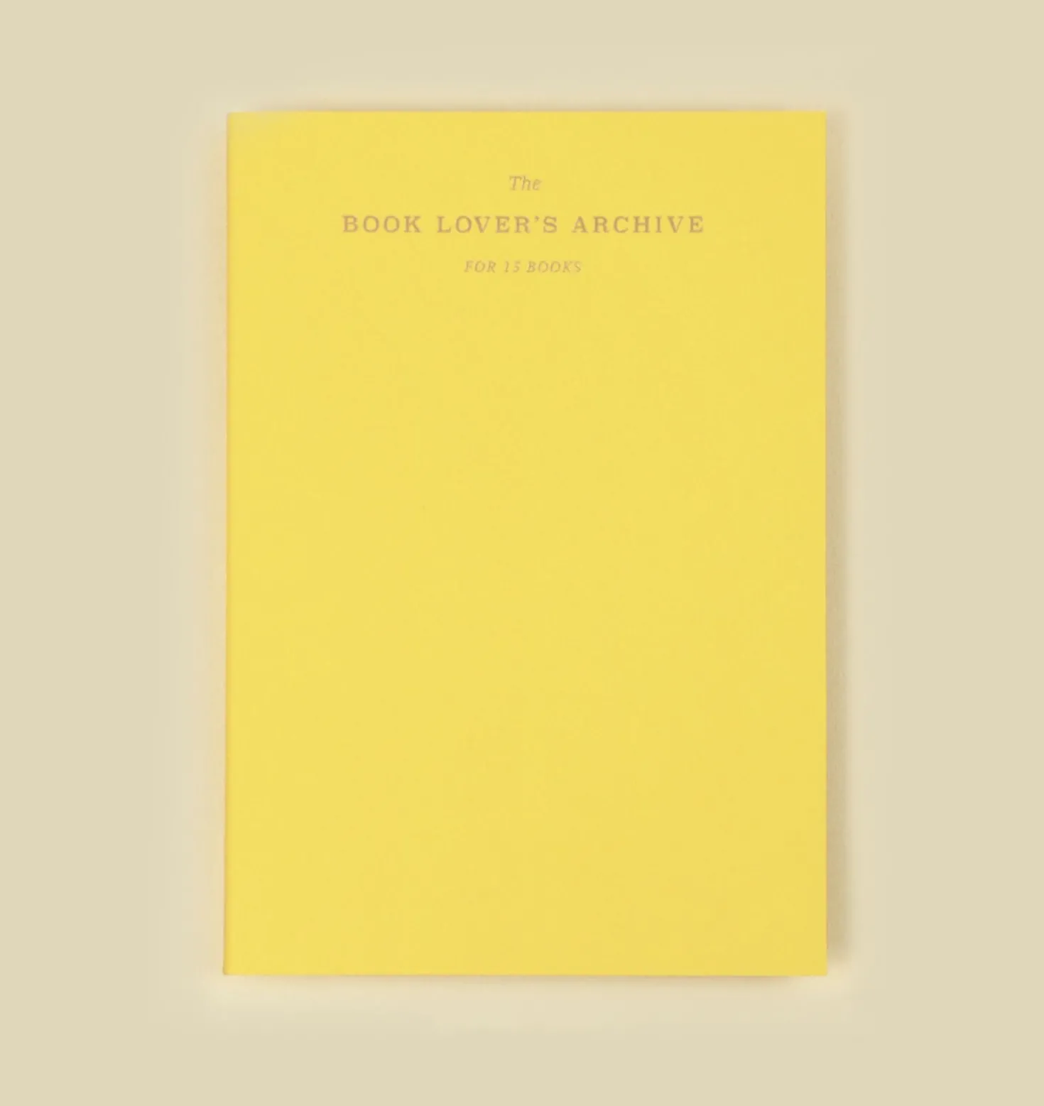 Slim Book Lover's Archive Reading Journal