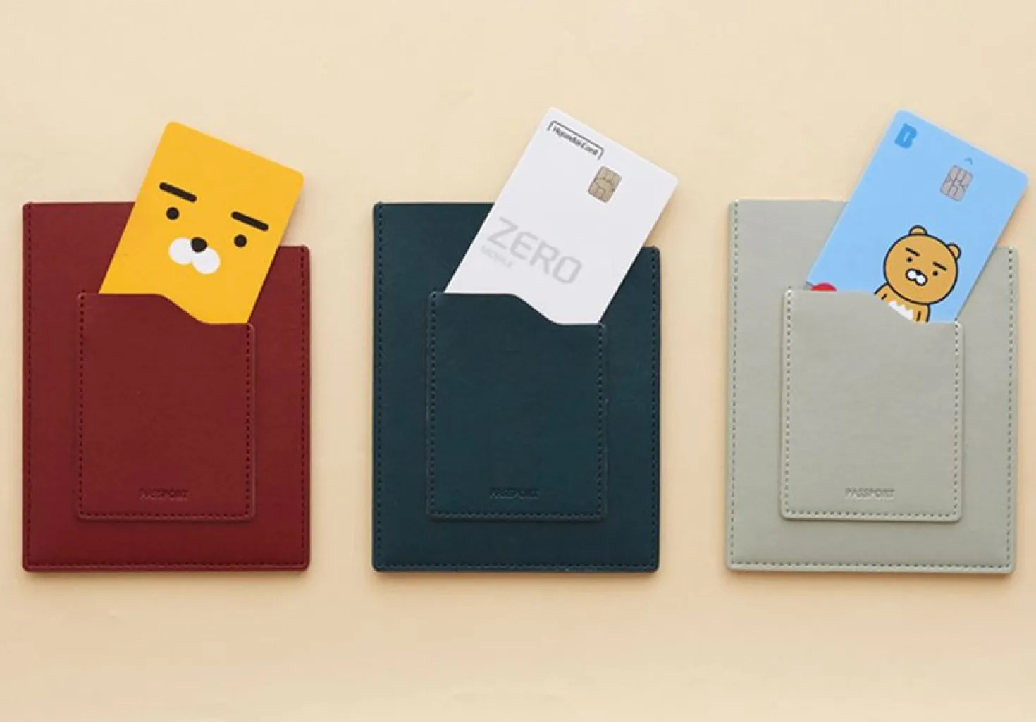 Slim Leather Passport Holder