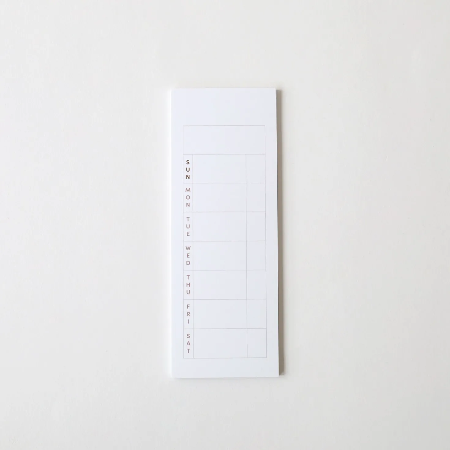 Slim Schedule Sticky Note v1