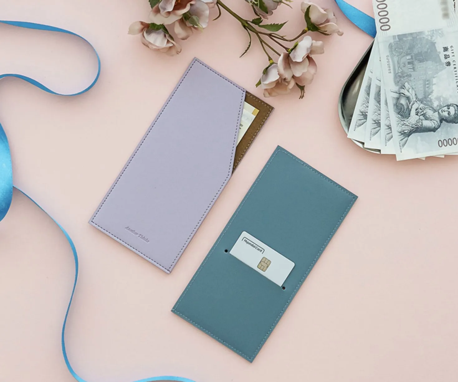 Slim Vegan Leather Bill Pocket