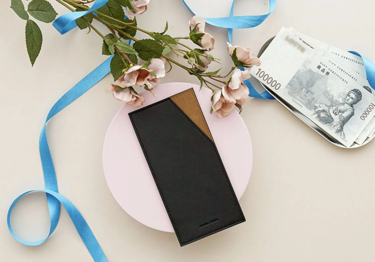 Slim Vegan Leather Bill Pocket