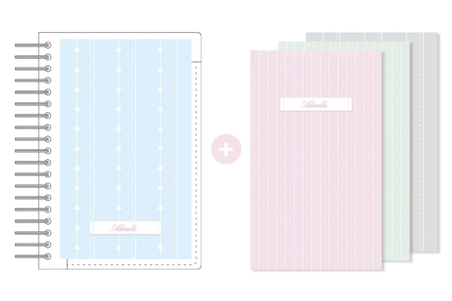 Small Adorable Double-sided Sticker Book