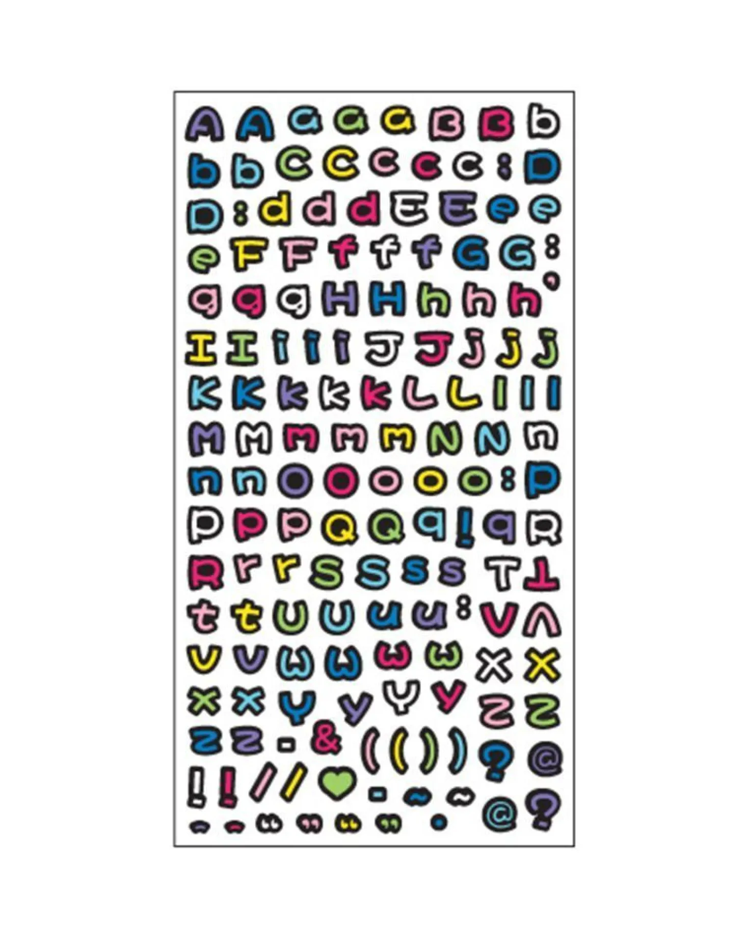 Small Alphabet Deco Sticker