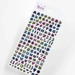 Small Alphabet Deco Sticker