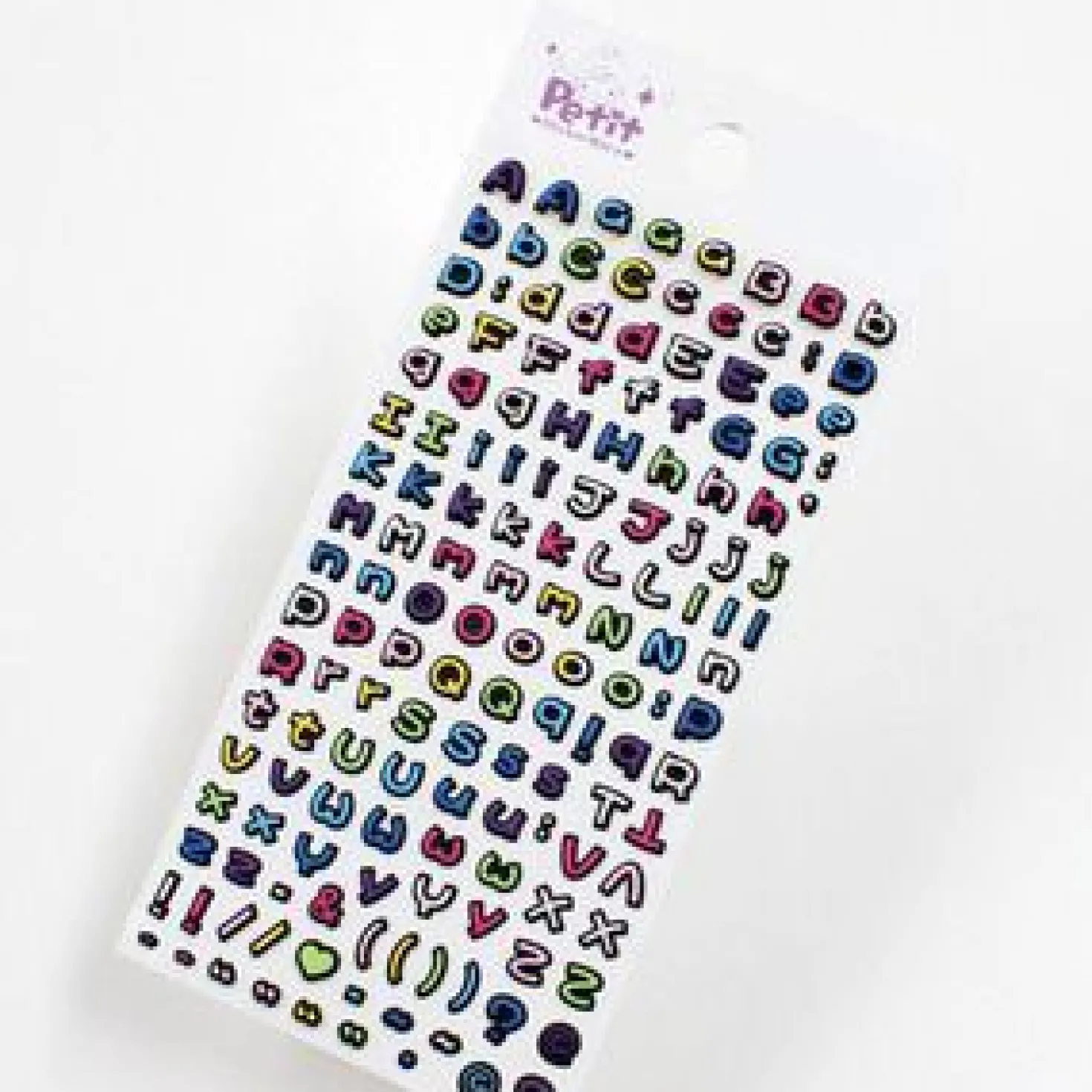 Small Alphabet Deco Sticker