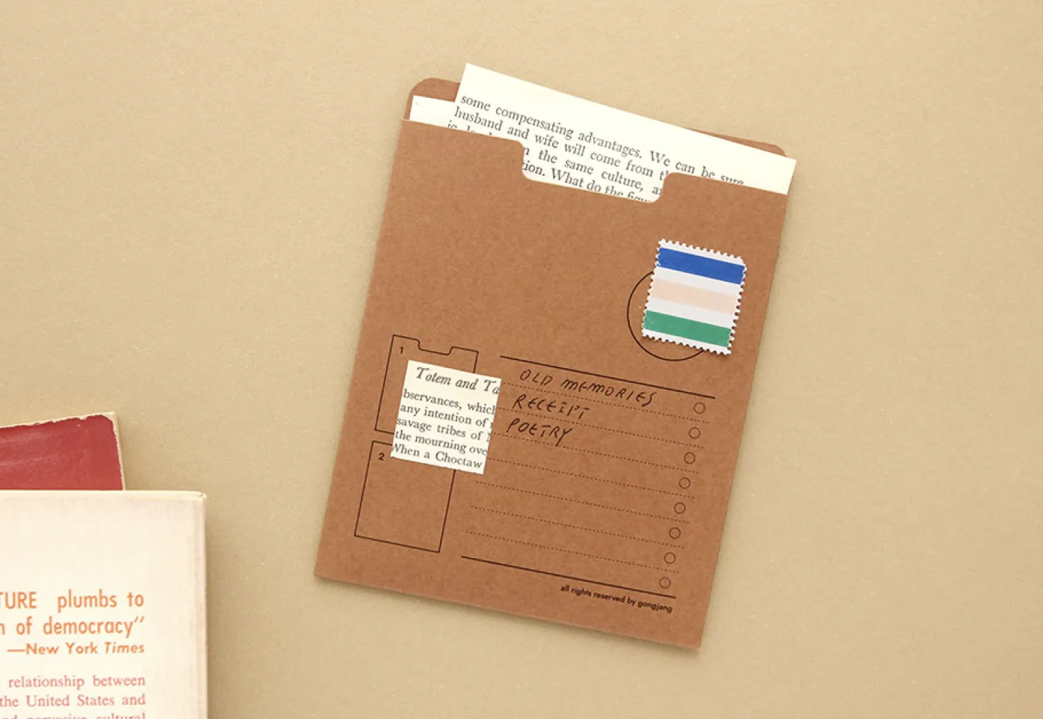 Small Analogue Archiving Pocket Holder