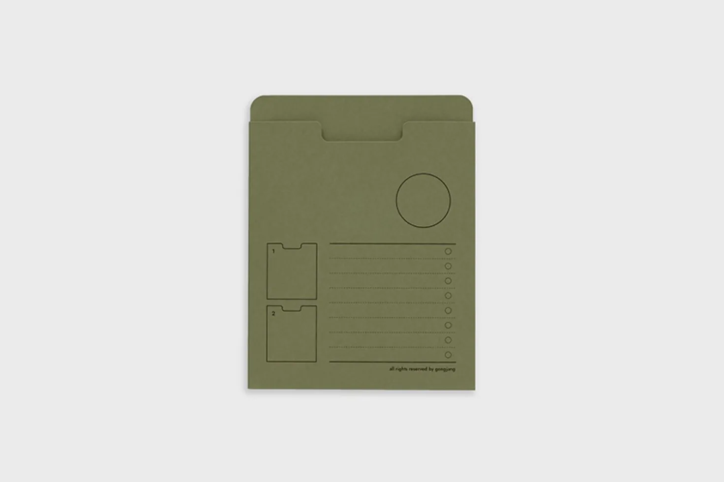 Small Analogue Archiving Pocket Holder