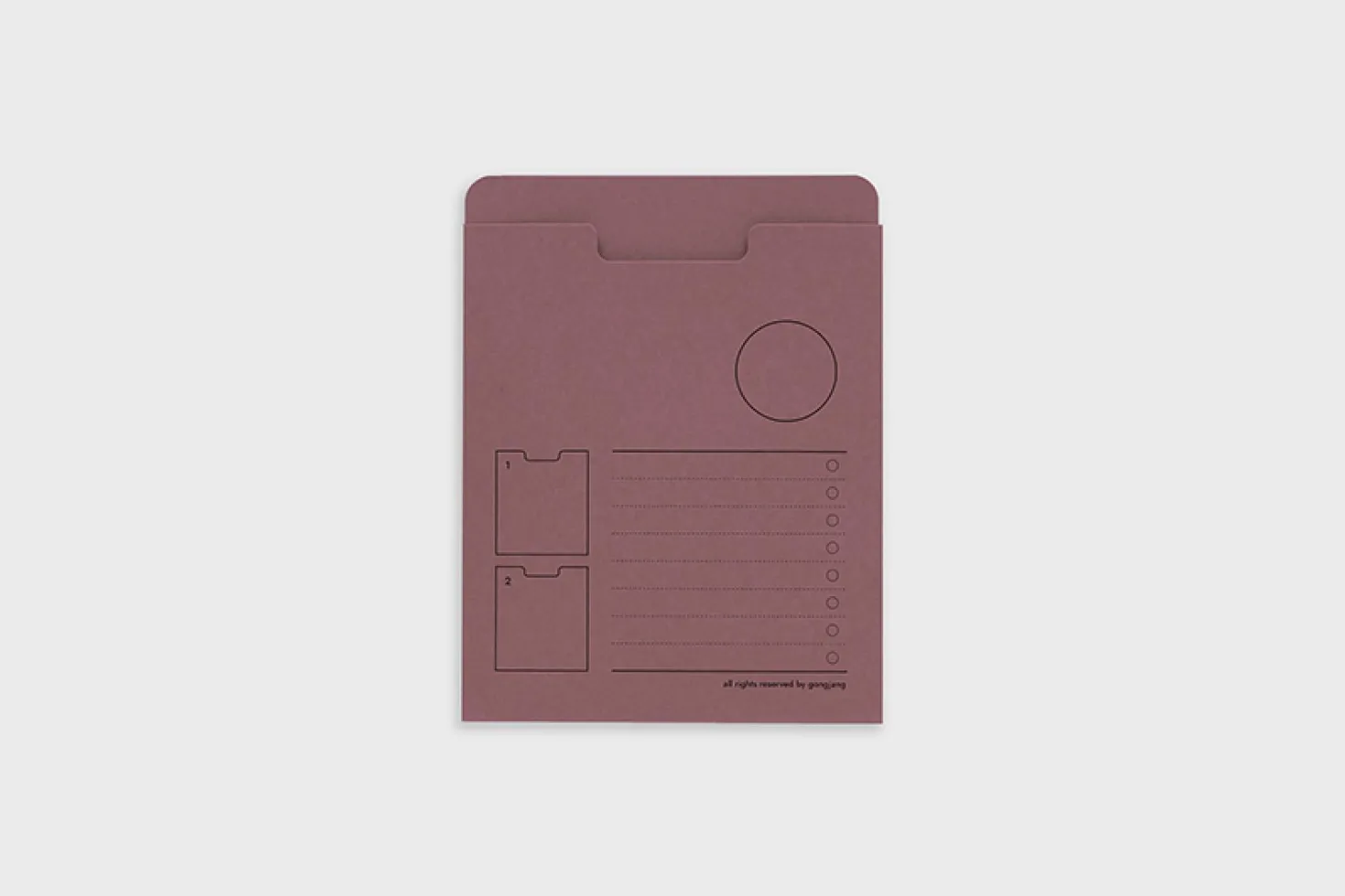 Small Analogue Archiving Pocket Holder