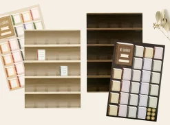Small Bookshelf Poster & Sticker Set