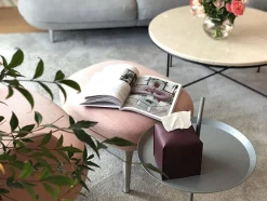 Small Edge Leather Tissue Cover