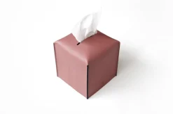 Small Edge Leather Tissue Cover