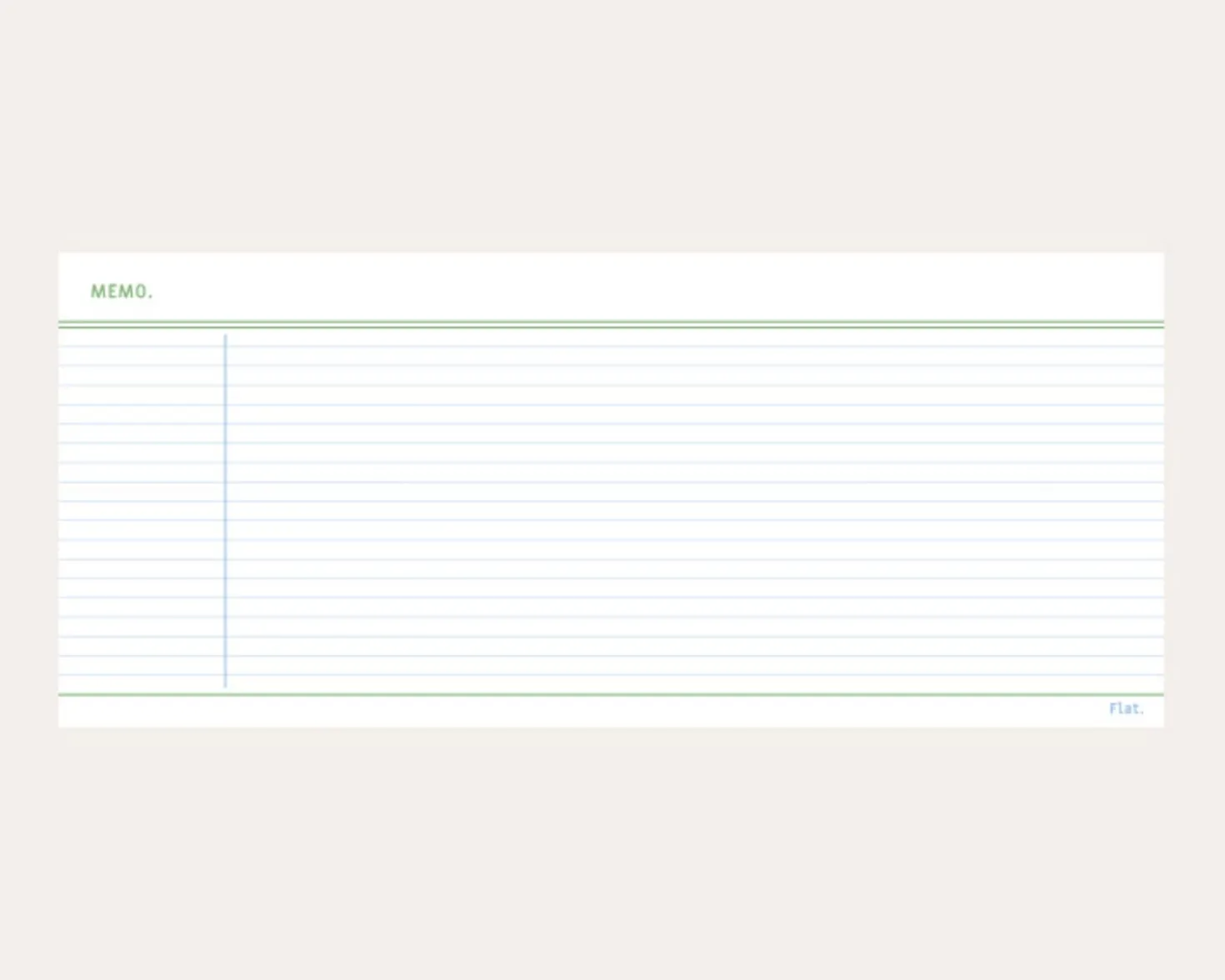 Small Flat Notepad