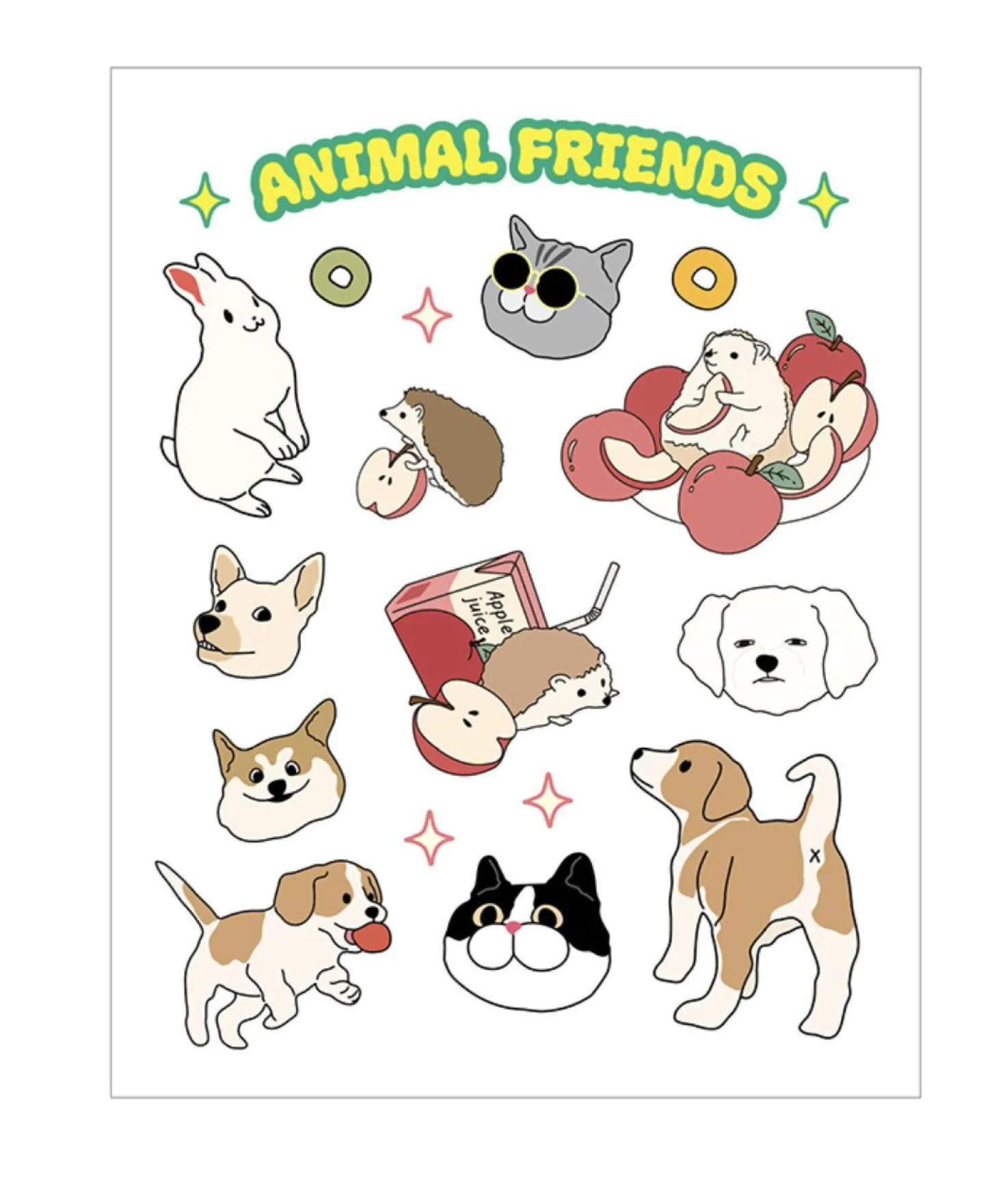 Small Friends UV Deco Sticker