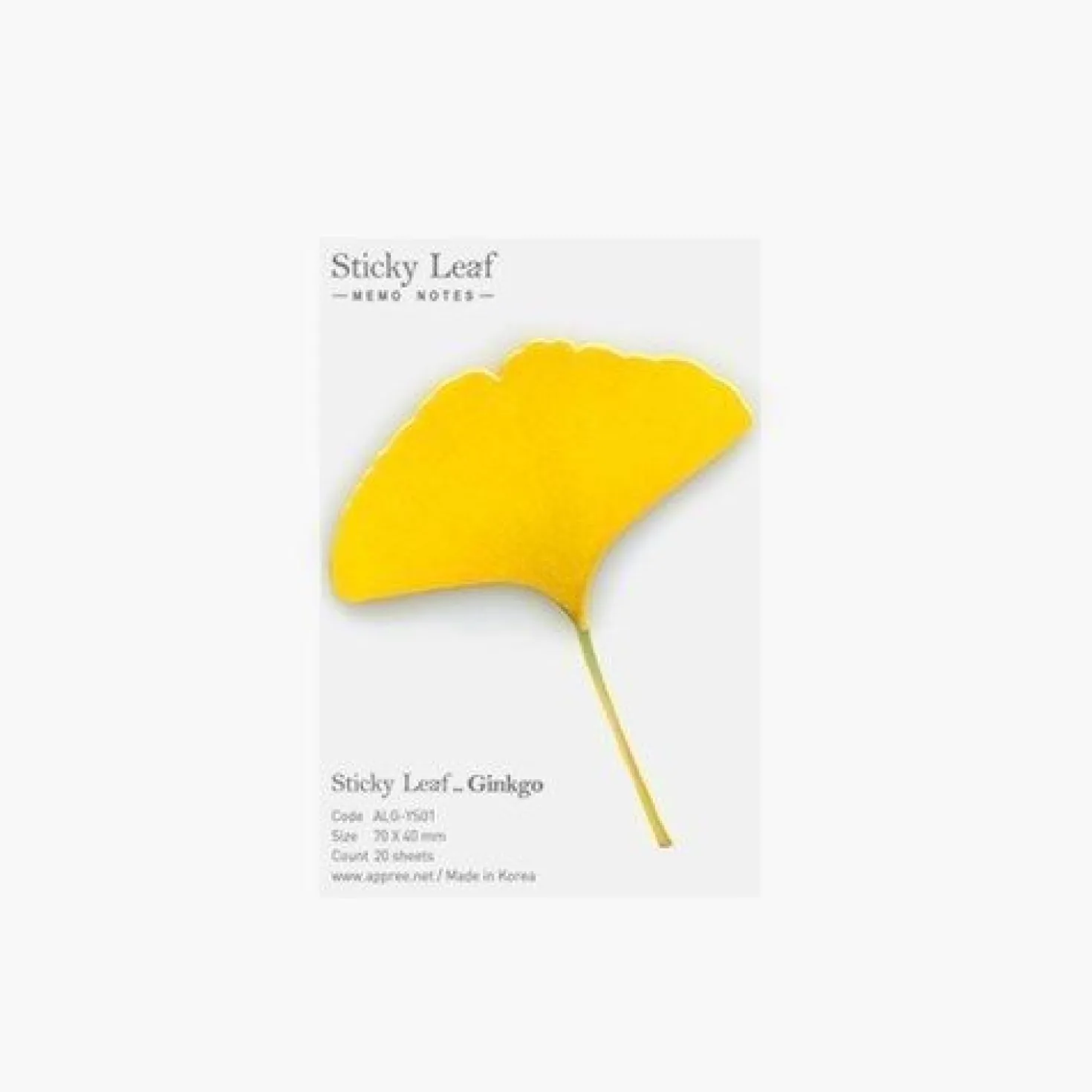 Small Ginkgo Leaf Sticky Note
