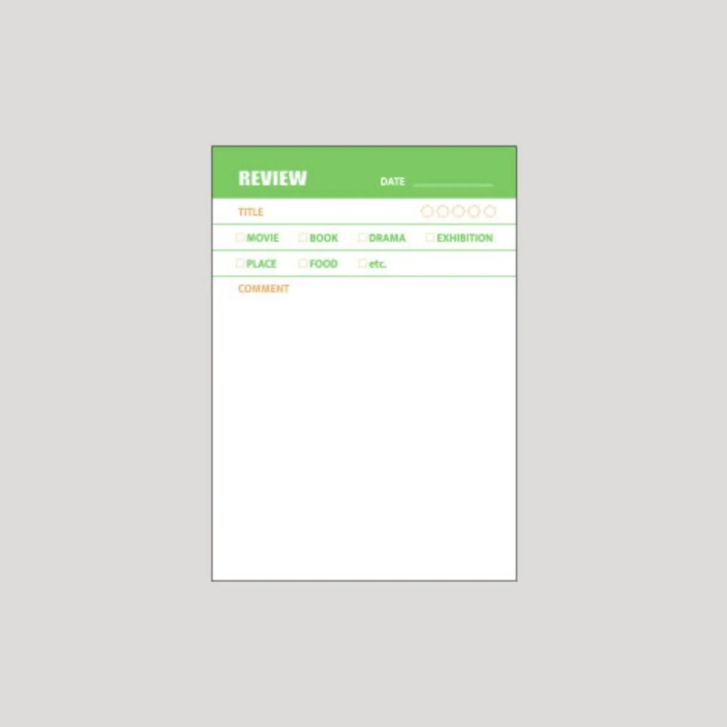 Small Highlighter Memo Pad