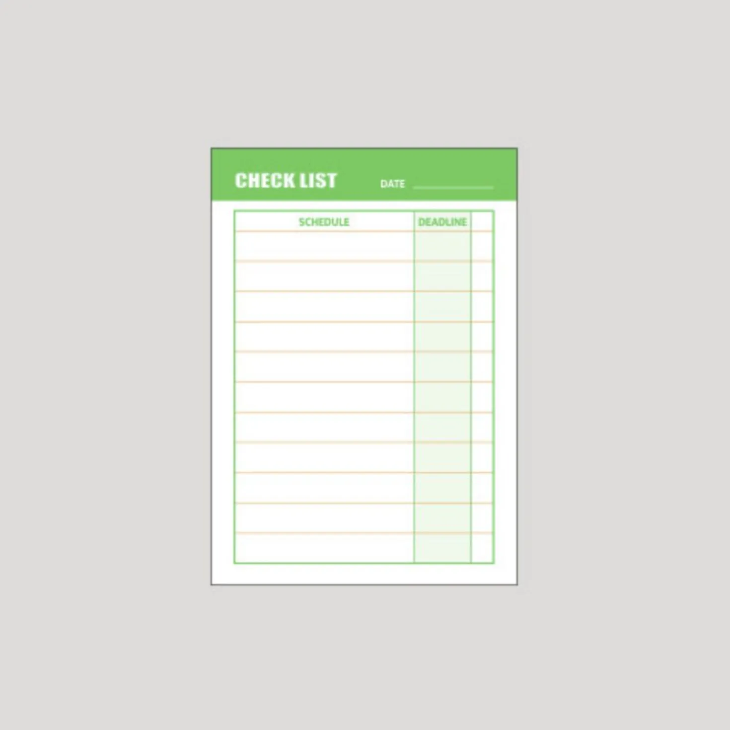 Small Highlighter Memo Pad