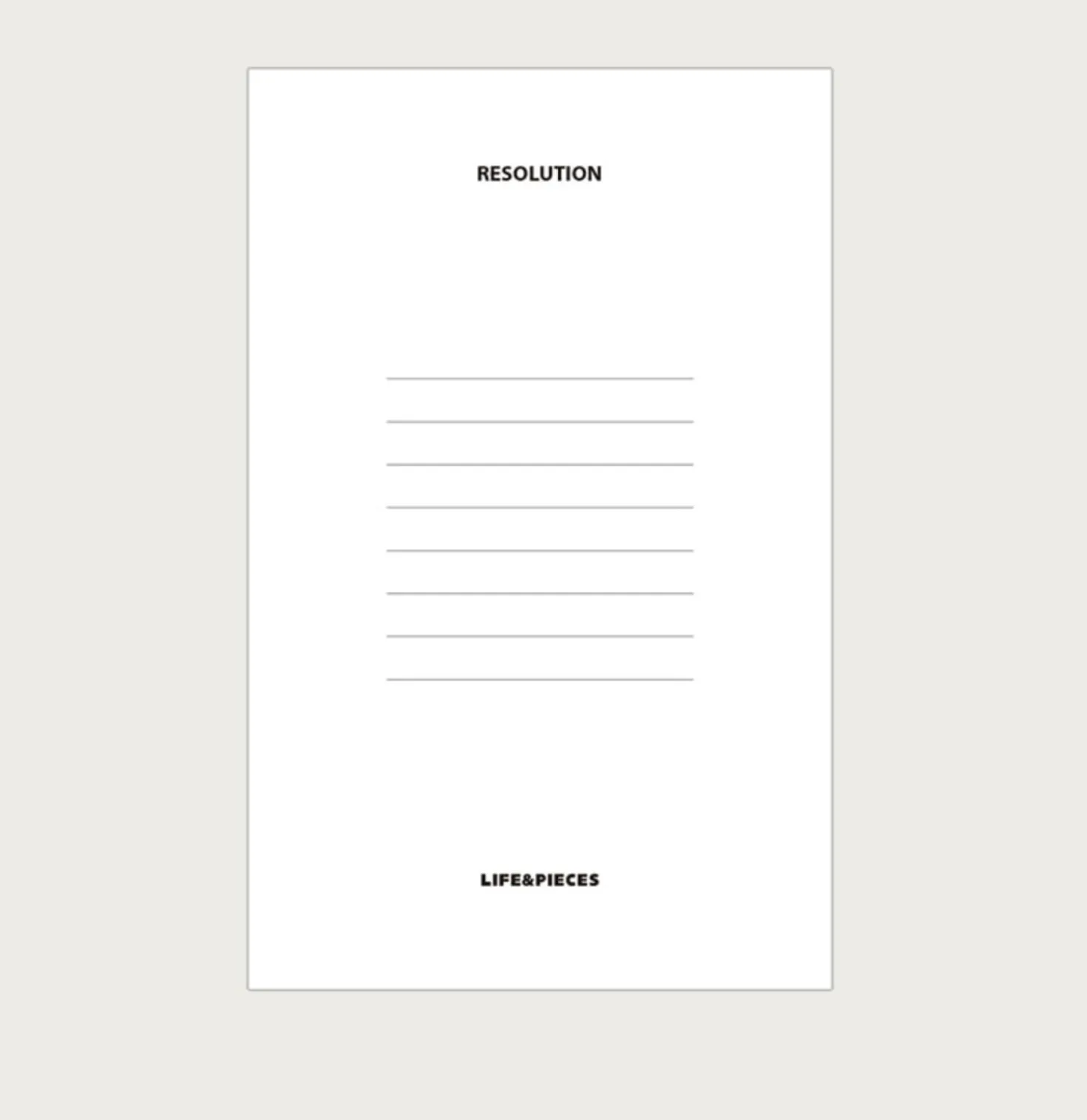 Small Life & Pieces Notebook v3