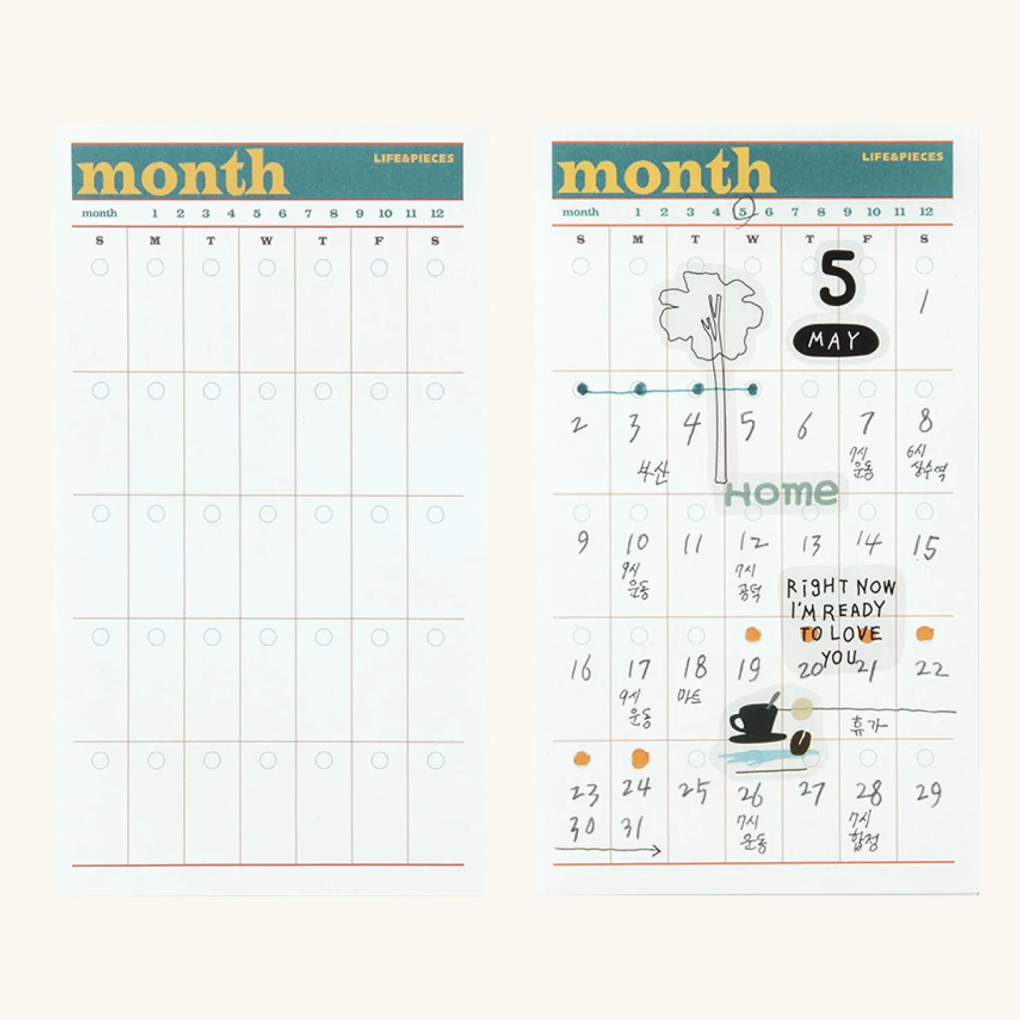 Small Life&Pieces Themed Notepad