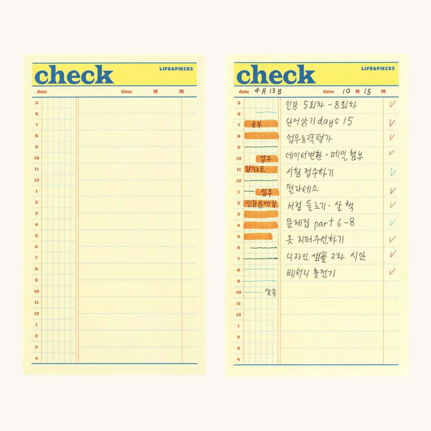 Small Life&Pieces Themed Notepad
