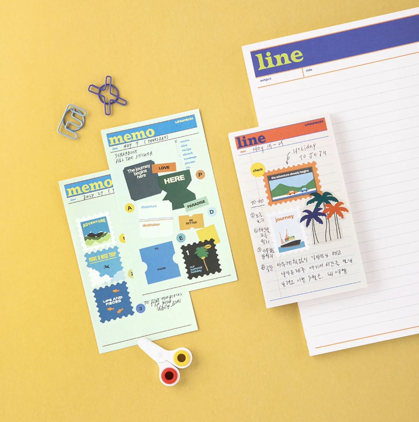 Small Life&Pieces Themed Notepad