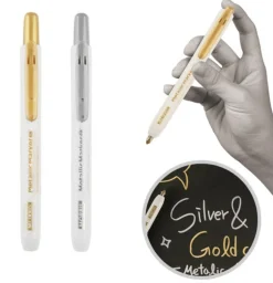 Small Metallic Retractable Marker