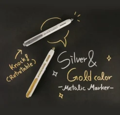 Small Metallic Retractable Marker