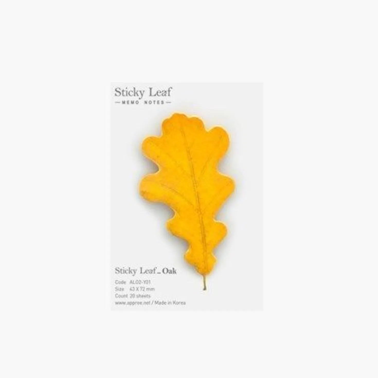 Small Oak Leaf Sticky Note
