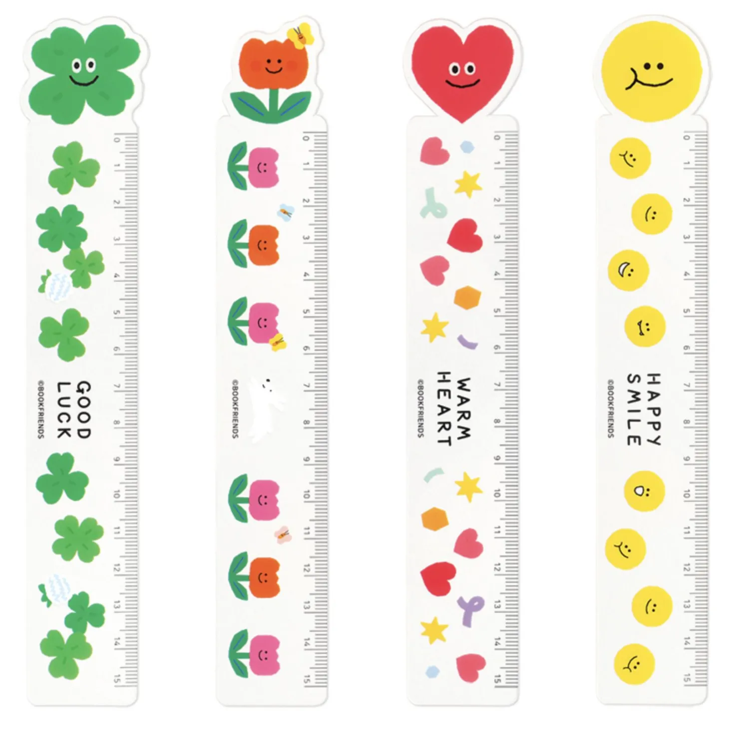 Smile Illustration Bookmark Ruler