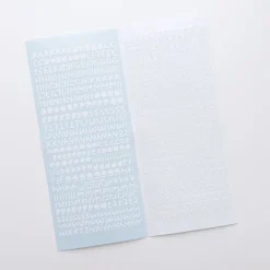 Smile Round Alphabet Slim Sticker