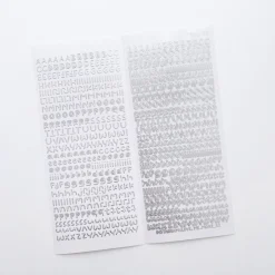 Smile Round Alphabet Slim Sticker