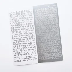 Smile Round Alphabet Slim Sticker