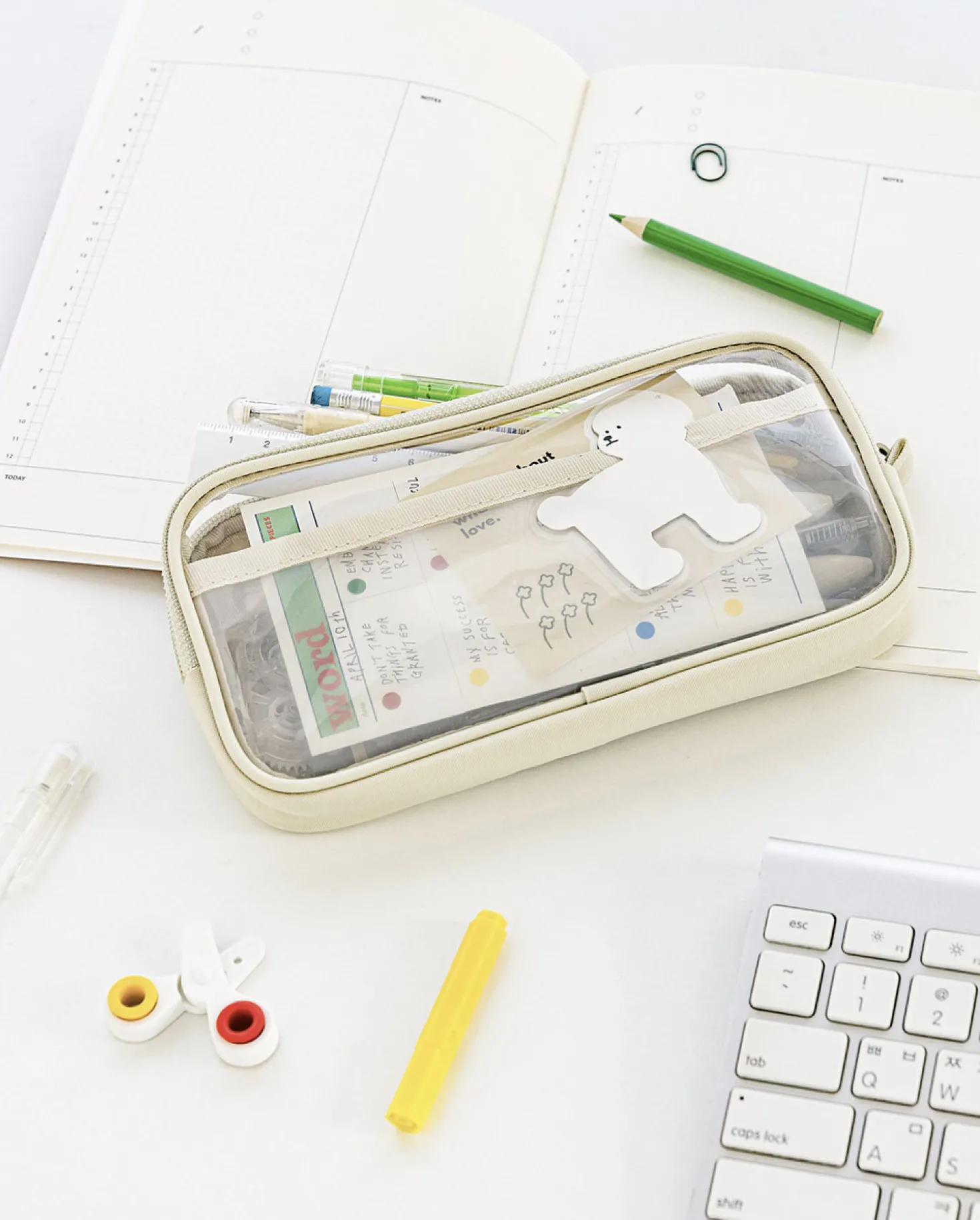 Smile Window Flat Pen Pouch