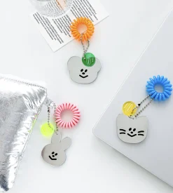 Smiley Acrylic Mirror Charm