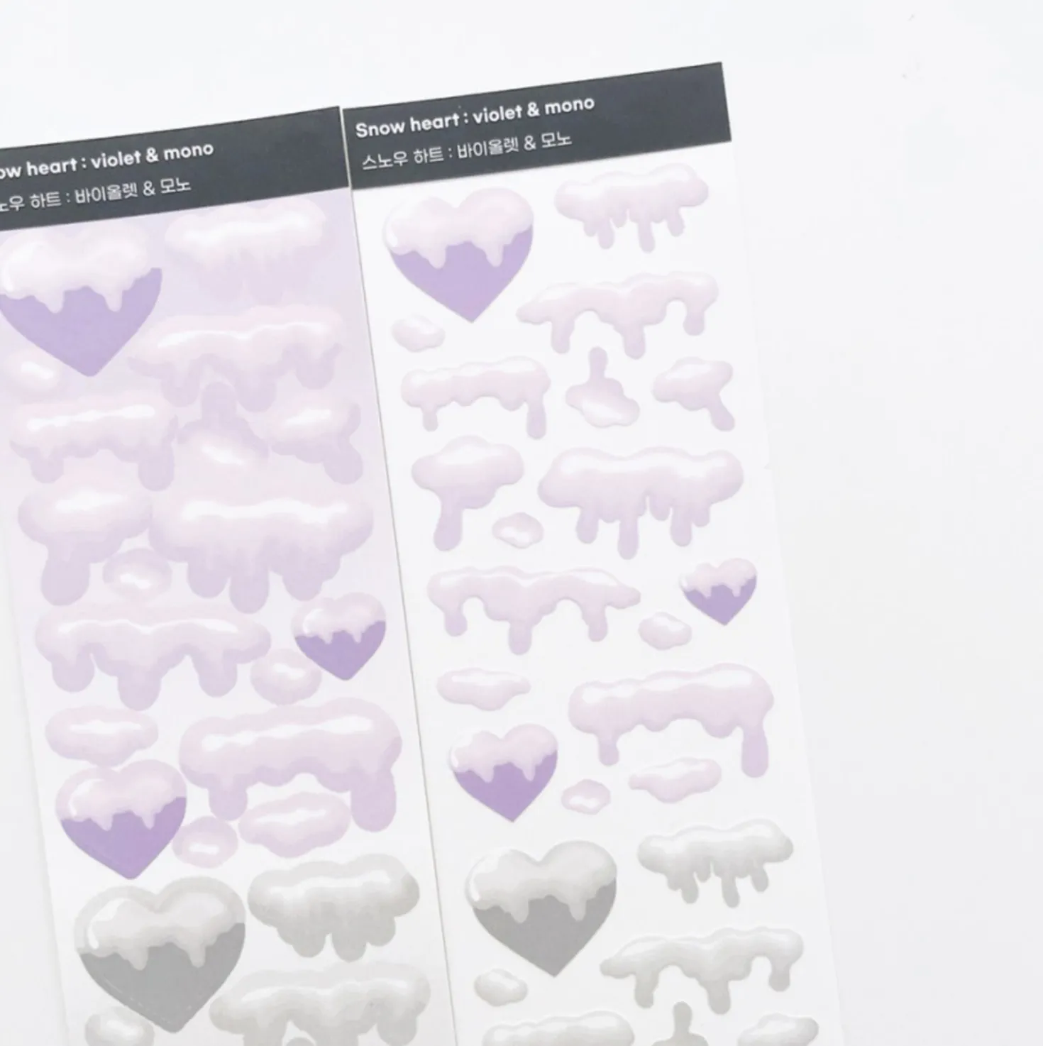 Snow Heart Slim Sticker