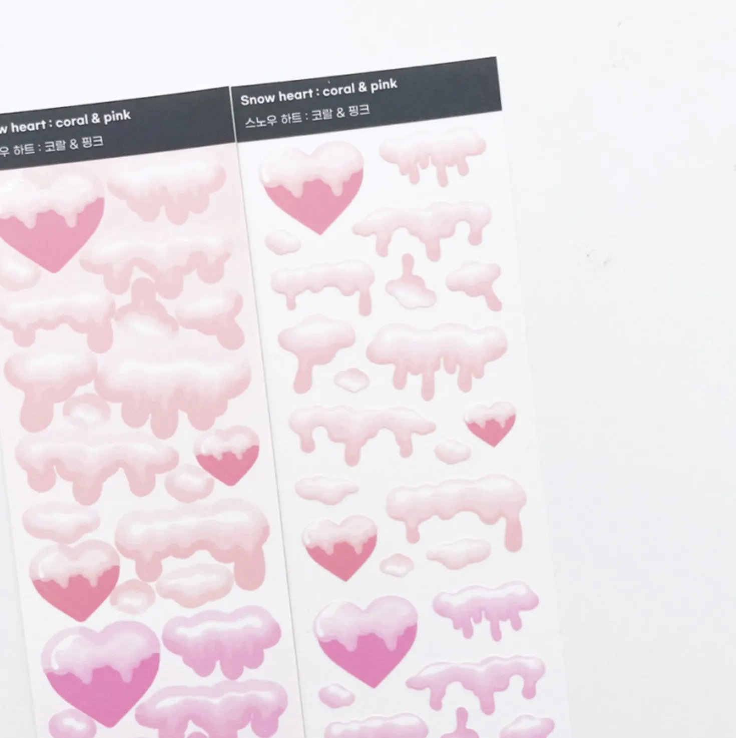 Snow Heart Slim Sticker