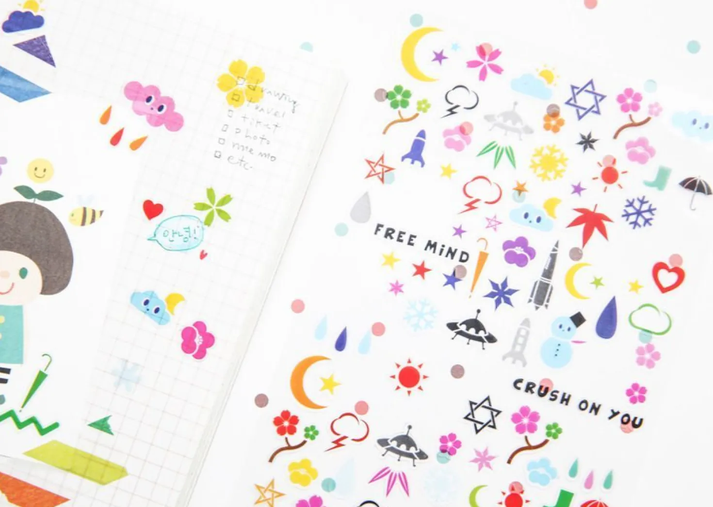Space Note Deco Sticker