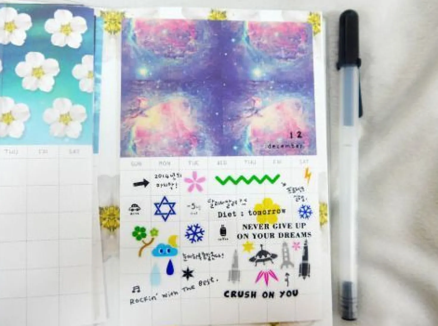 Space Note Deco Sticker
