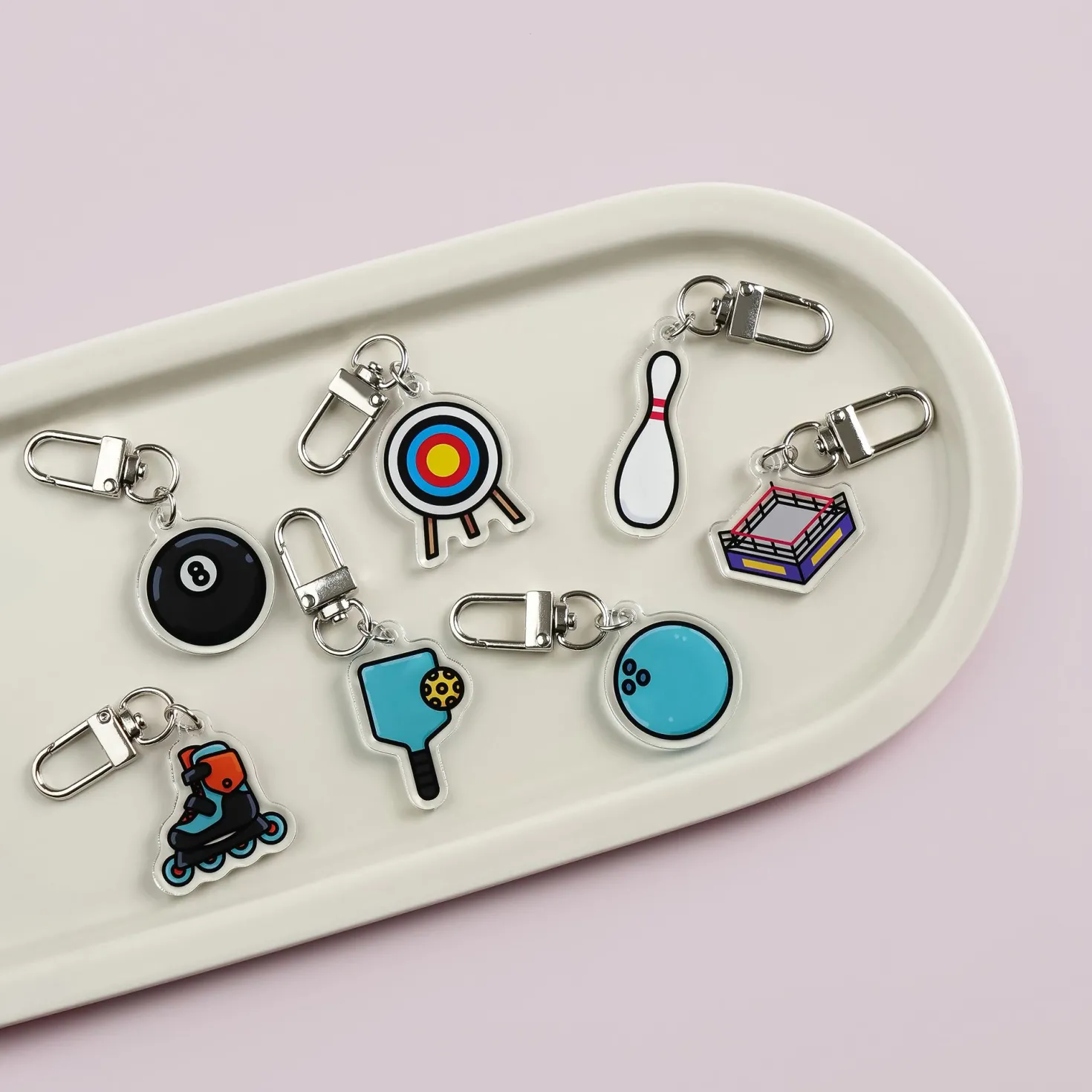 Sports Acrylic Key Ring v1