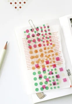 Square Pigment See-through Sticker