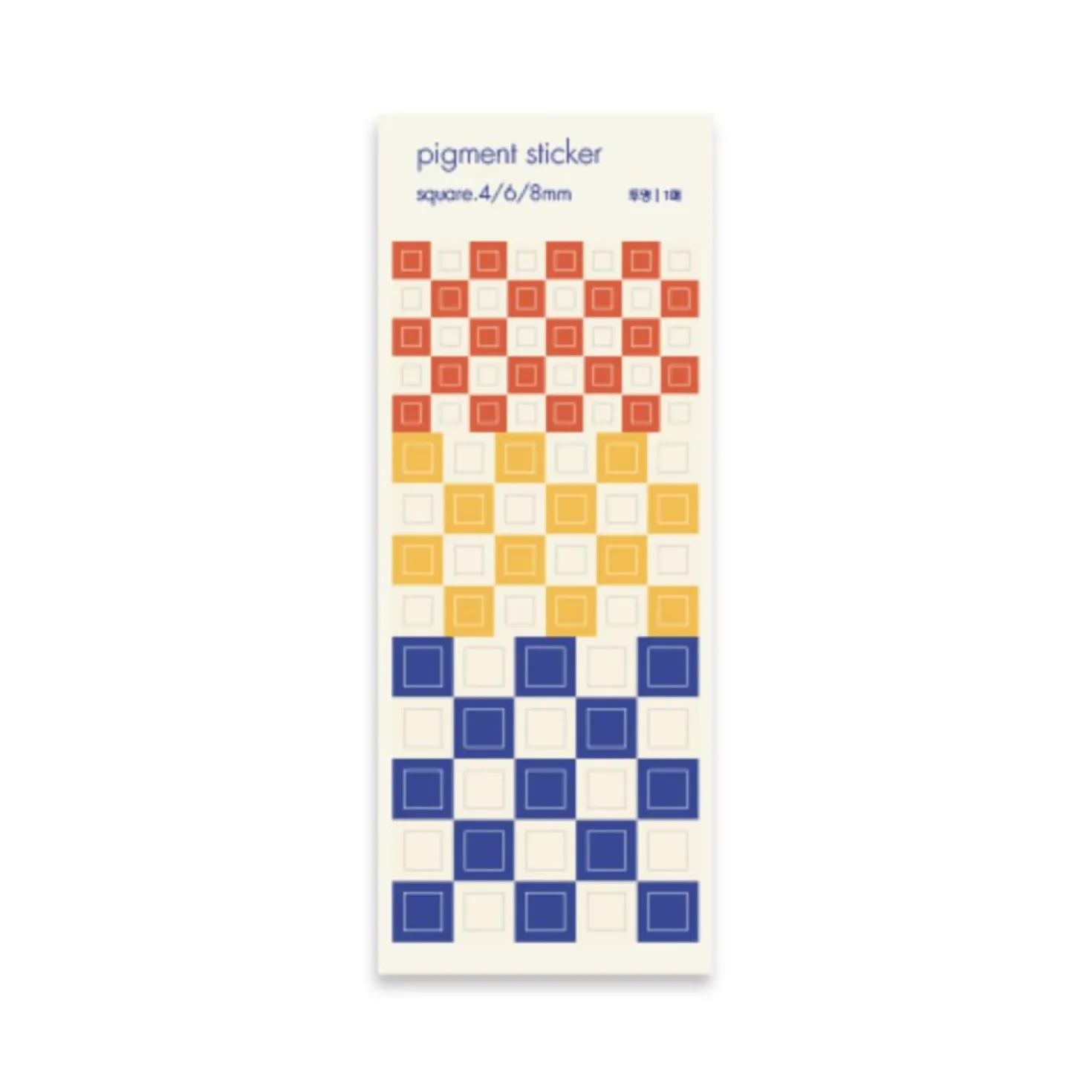 Square Pigment See-through Sticker