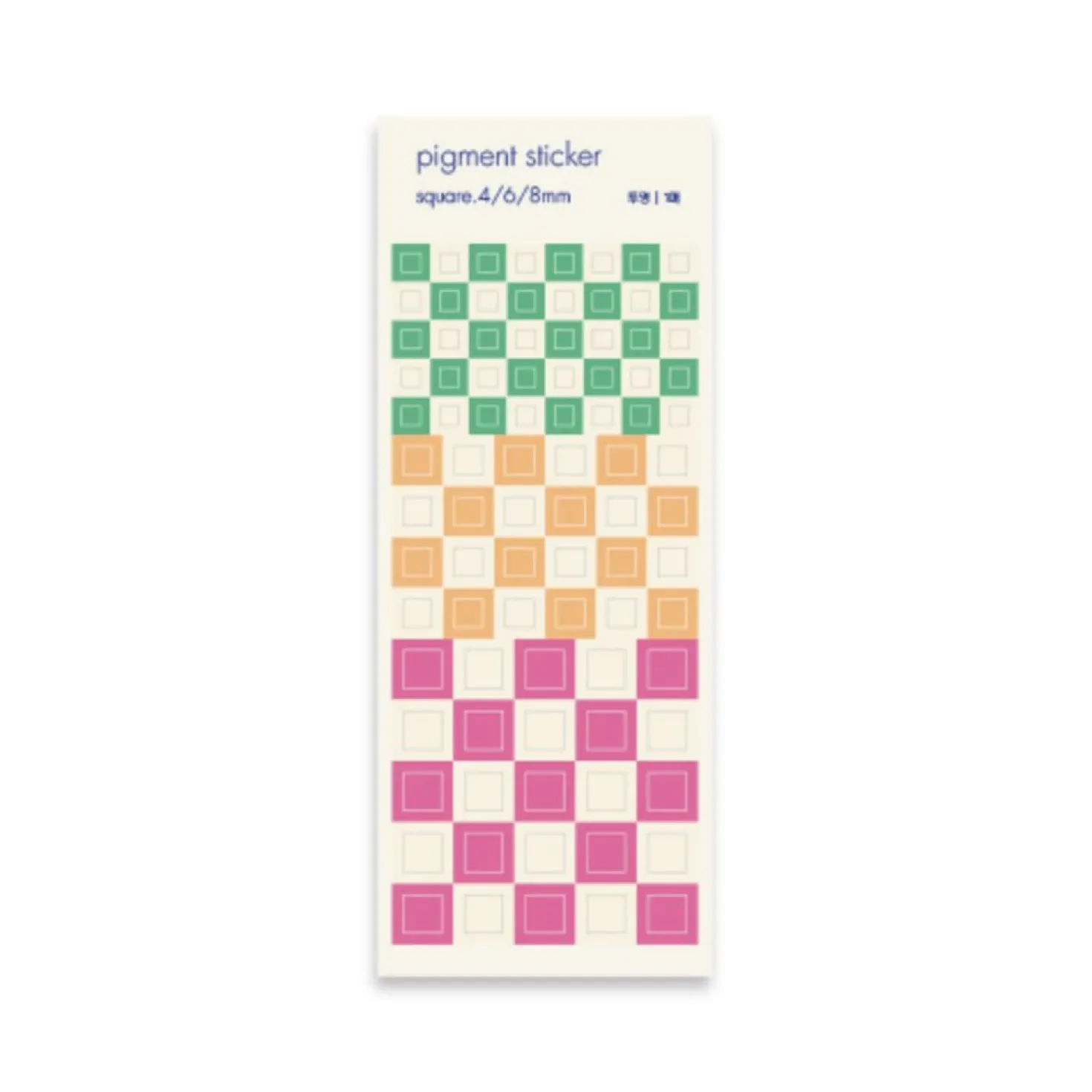 Square Pigment See-through Sticker