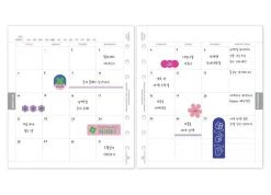 Square Plan 6 Ring A6 Wide Note Refill