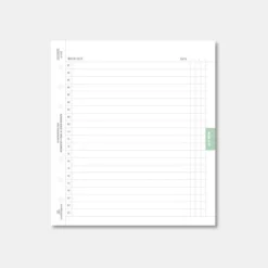 Square Plan 6 Ring A6 Wide Note Refill