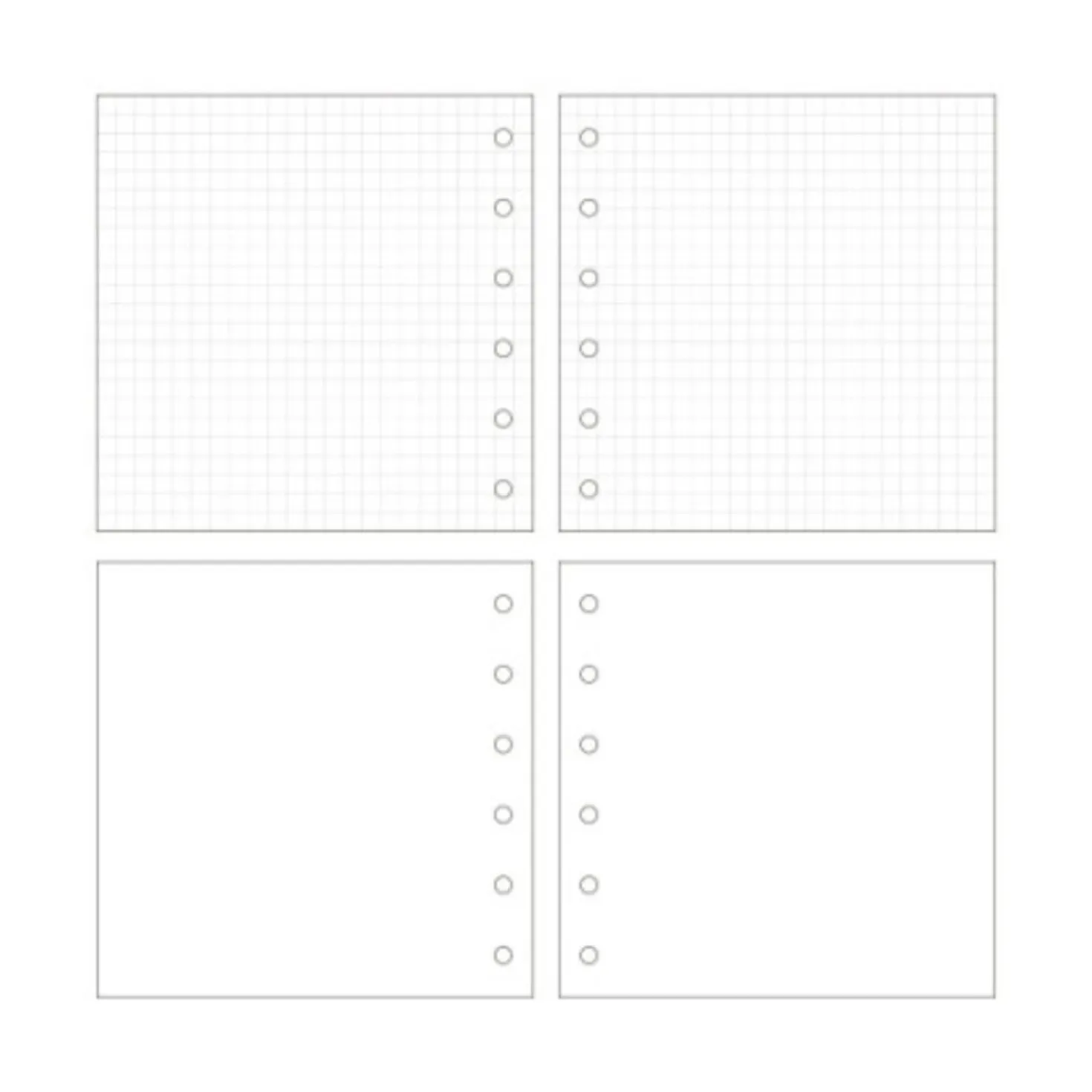 Square 6 Ring A7 Note Refill