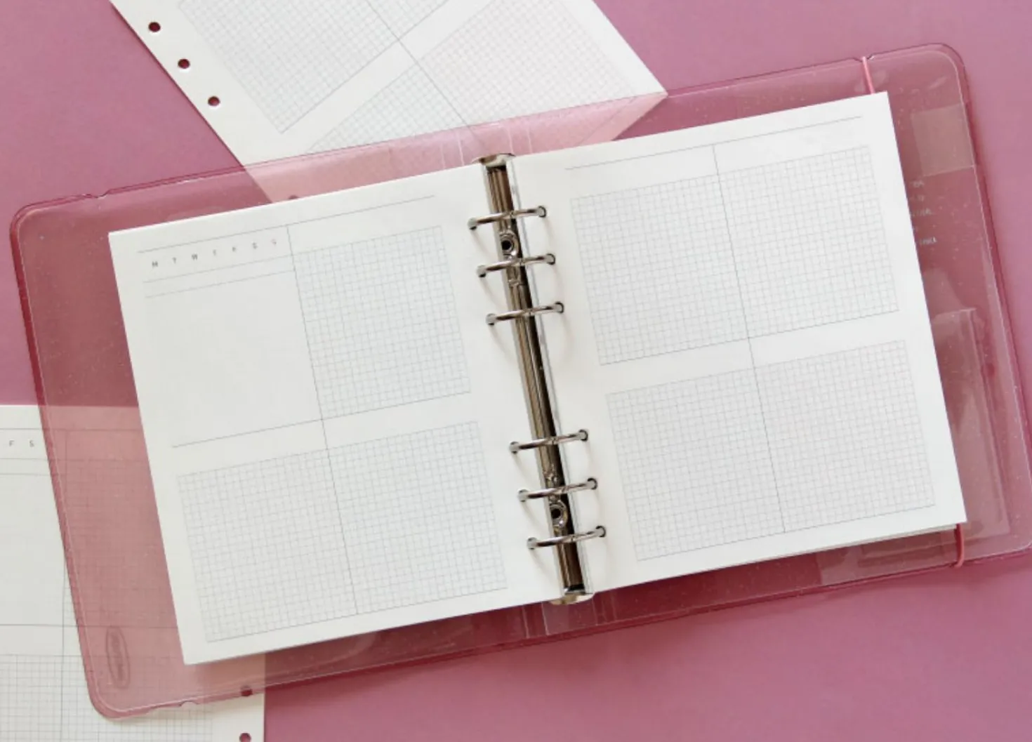 Square 6 Ring A6 Wide Planner Refill v2