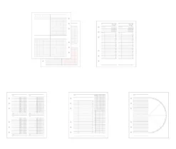 Square 6 Ring A6 Wide Planner Refill v2
