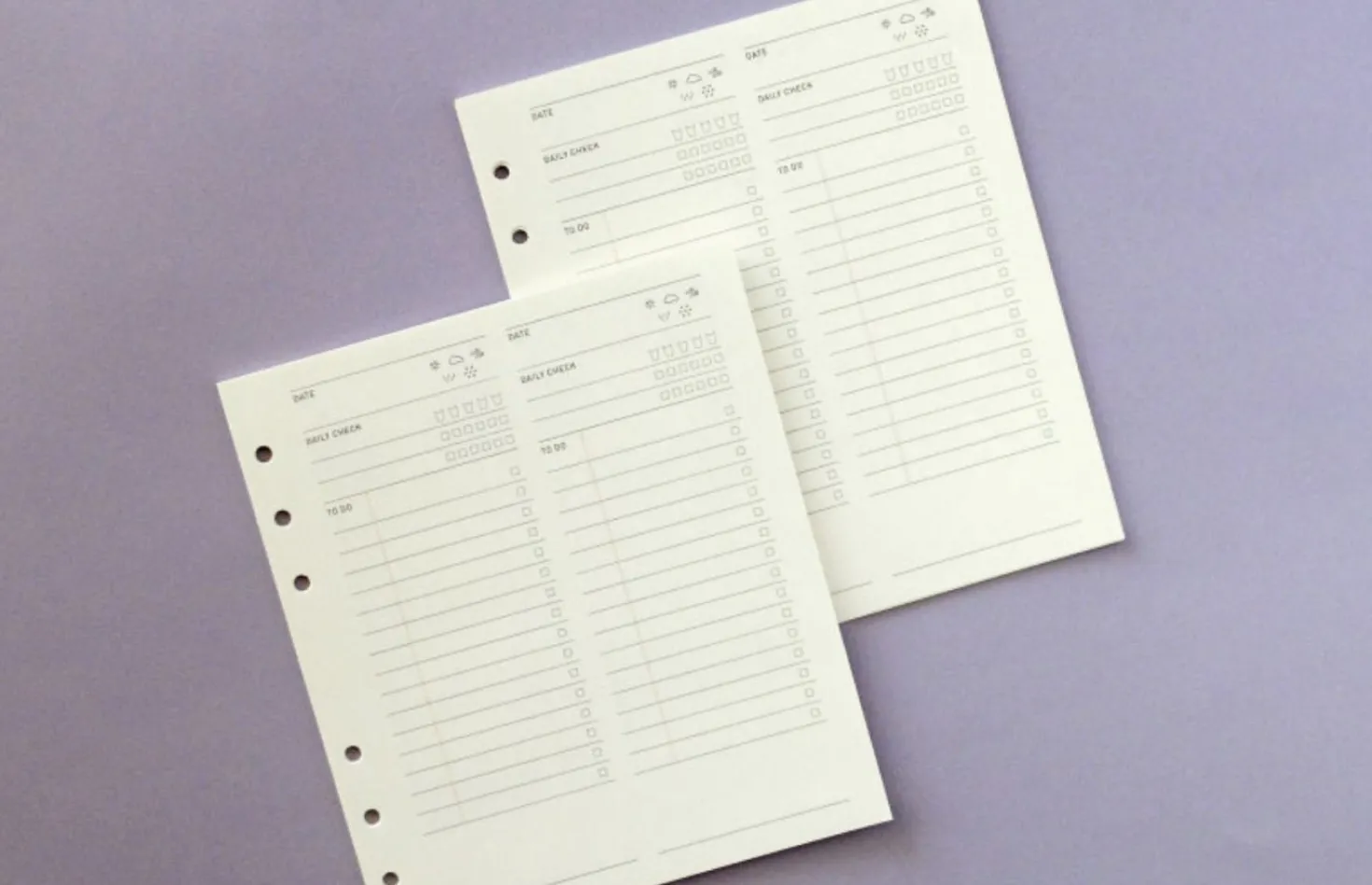 Square 6 Ring A6 Wide Planner Refill v2