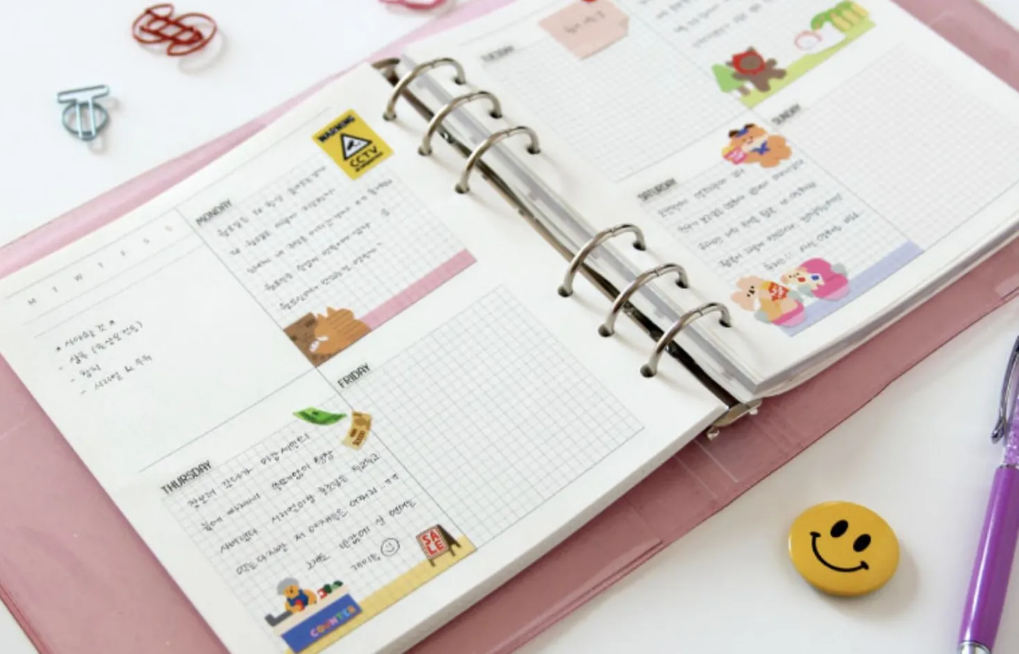 Square 6 Ring A6 Wide Planner Refill v2