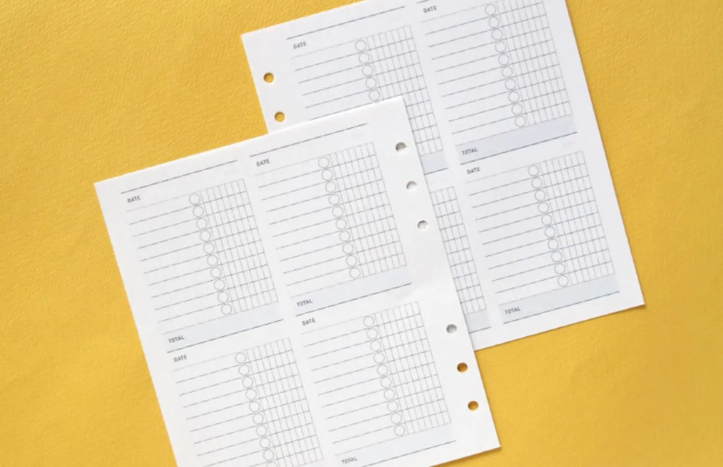 Square 6 Ring A6 Wide Planner Refill v2